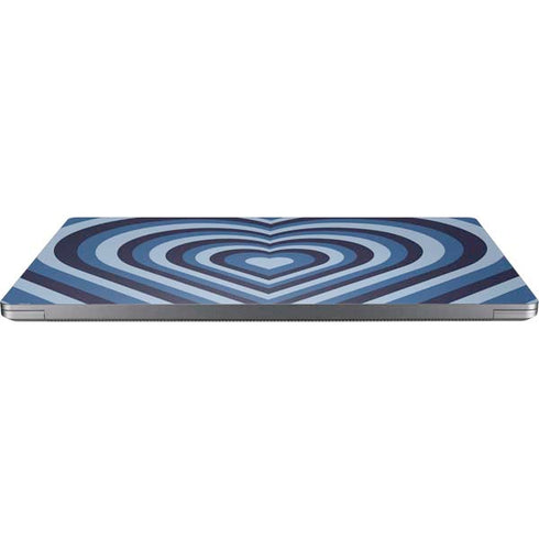 Blue Heart Pattern Universal Laptop 15in (12.2 x 8.8in) Skin